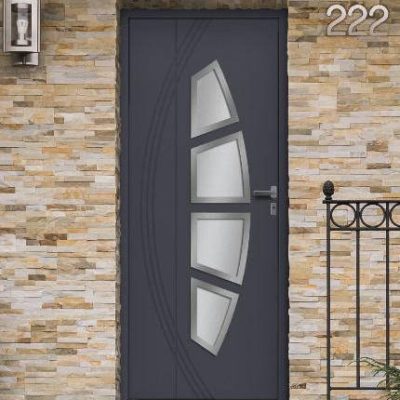 Porte d'entrée hybrides ALU/PVC sur mesure