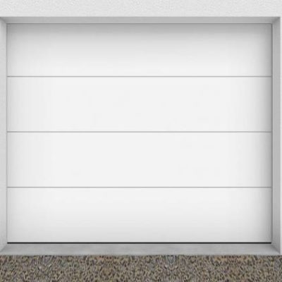 Porte de garage sectionnelle motorisée modèle plein