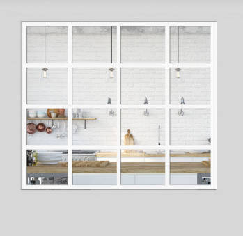 Verrière blanche sur mesure, modèle Orangerie